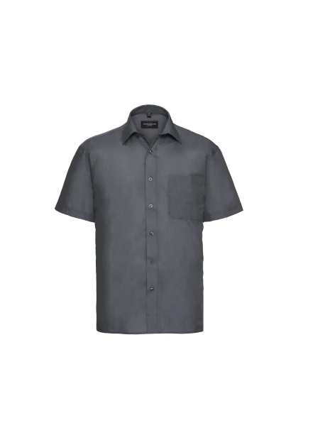 RUSSELL Chemise homme popeline polycoton manches courtes /api/colors/2fa123ac-77ac-4f42-beb3-f6a528eded78 personnalisable