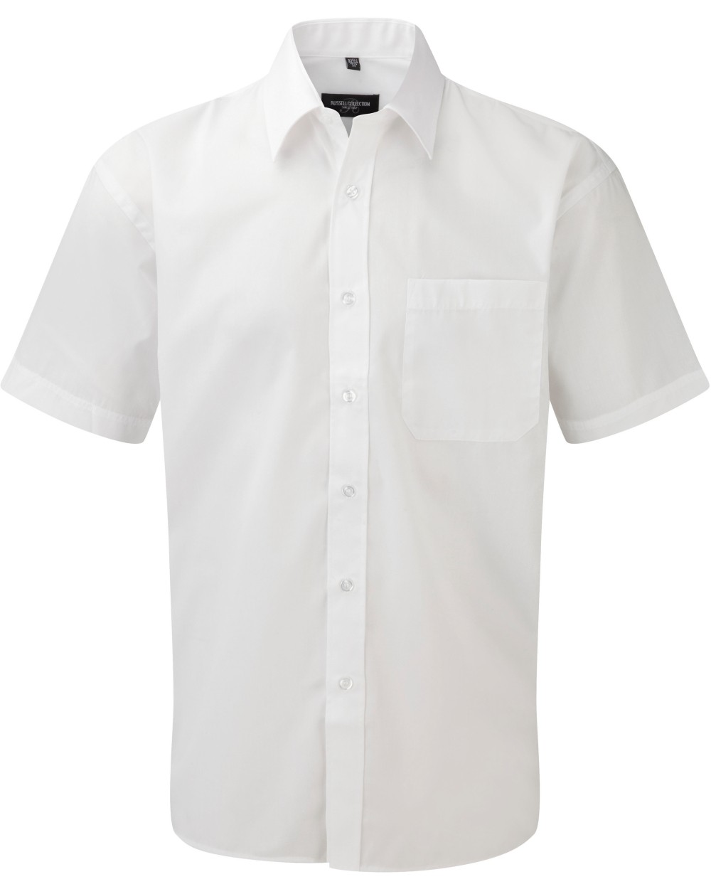 RUSSELL Men's Ss Polycotton Popelinehemd Hemden personalisierbar