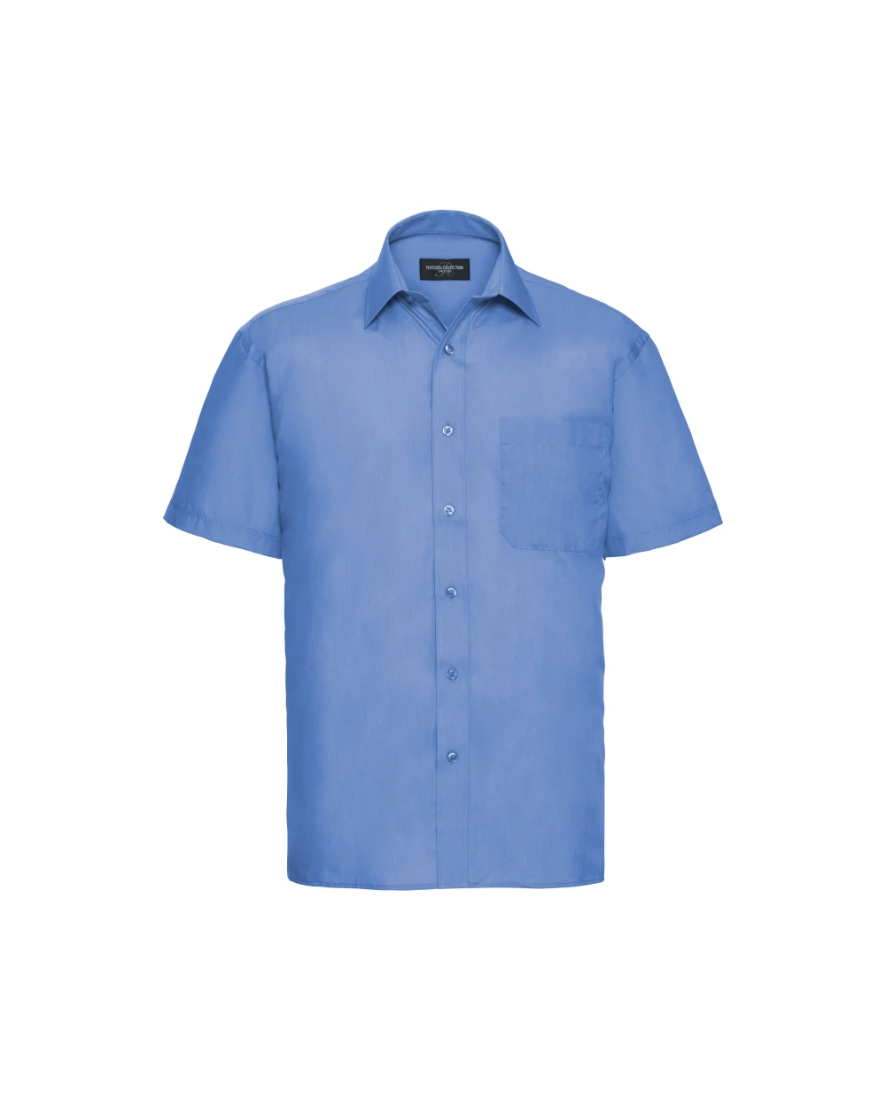 RUSSELL Men's Ss Polycotton Popelinehemd Hemden personalisierbar