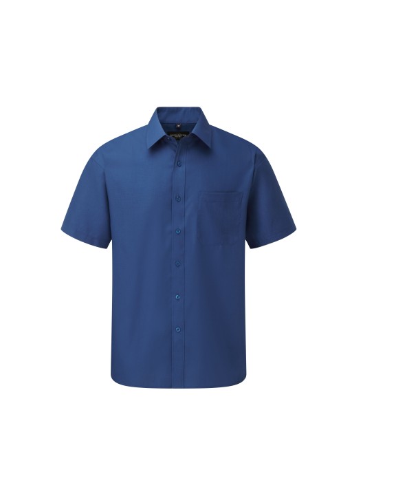 Hemden RUSSELL Men's Ss Polycotton Poplin Shirt voor bedrukking &amp; borduring