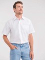 Chemises à personnaliser RUSSELL Chemise homme popeline polycoton manches courtes 