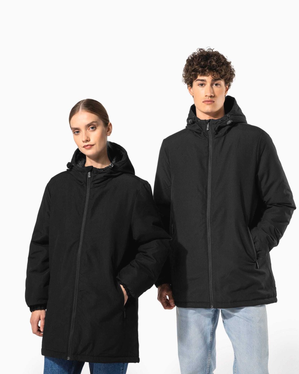 KARIBAN Recycelter Unisex-Kapuzenparka Jacken personalisierbar