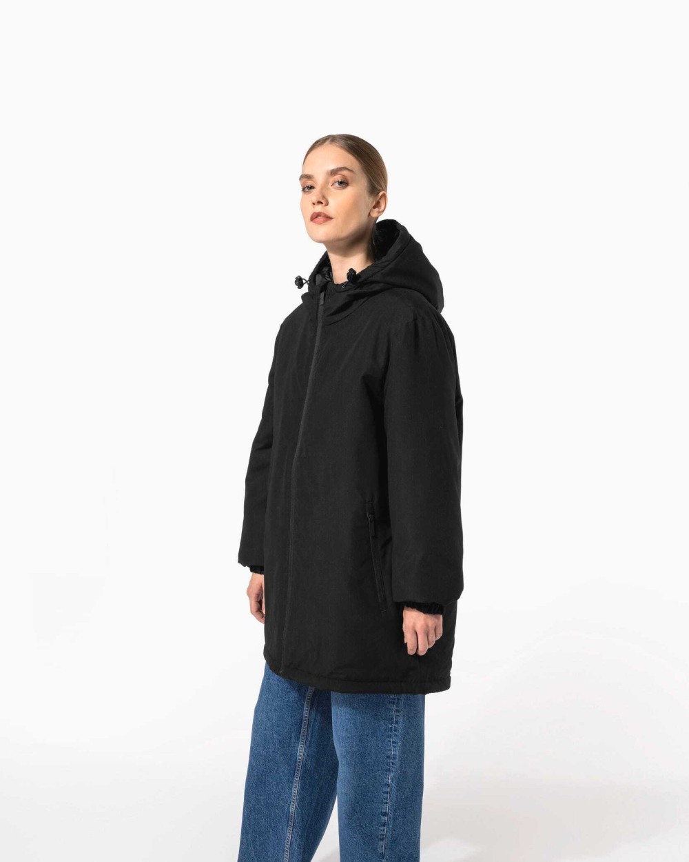 Jassen KARIBAN Unisex gerecyclede parka met capuchon voor bedrukking &amp; borduring
