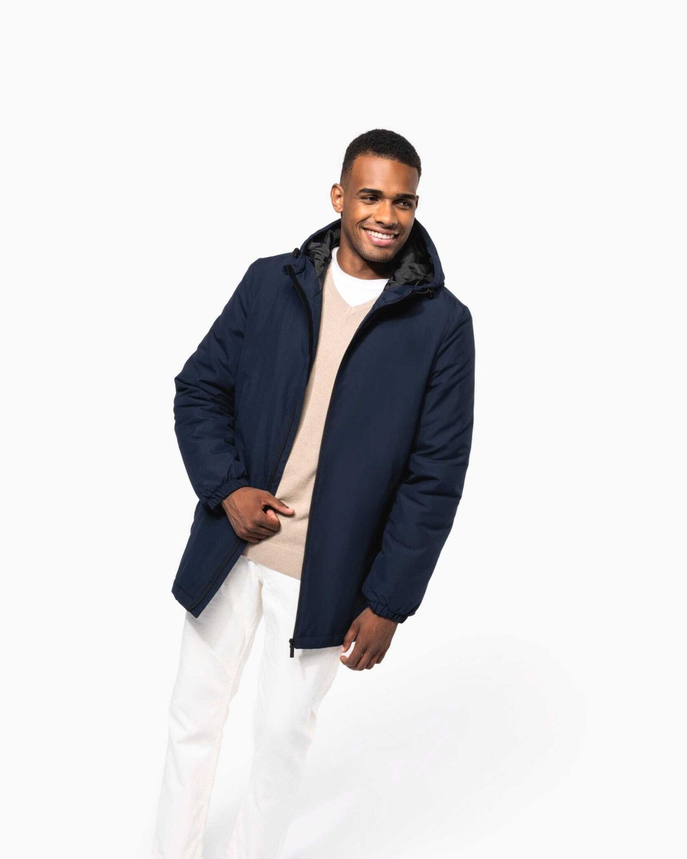 KARIBAN Recycelter Unisex-Kapuzenparka Jacken personalisierbar