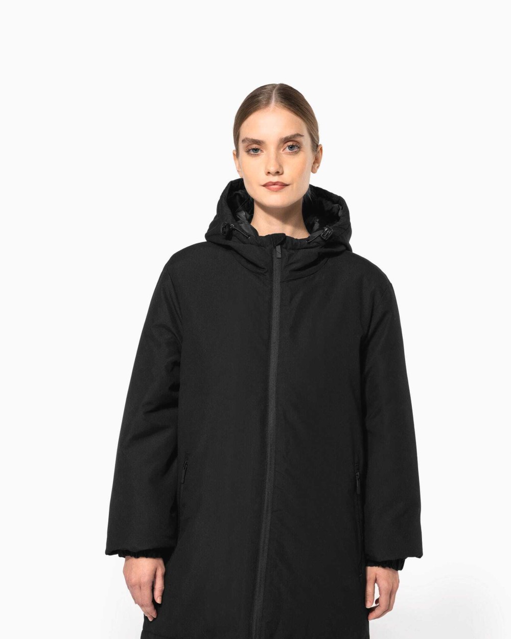 Vestes personnalisable KARIBAN Parka à capuche recyclée unisexe