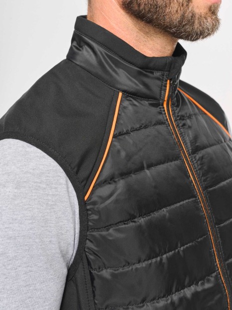 Vestes à personnaliser WK. DESIGNED TO WORK Bodywarmer Day To Day bi-matière unisexe 