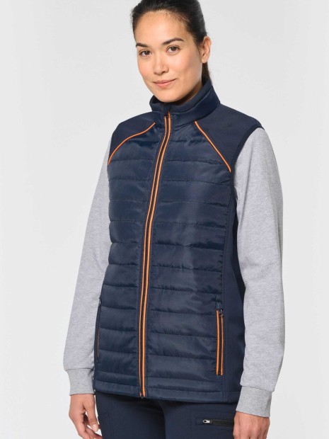 Vestes à personnaliser WK. DESIGNED TO WORK Bodywarmer Day To Day bi-matière unisexe 