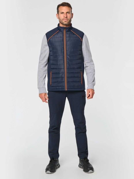 Vestes à personnaliser WK. DESIGNED TO WORK Bodywarmer Day To Day bi-matière unisexe 