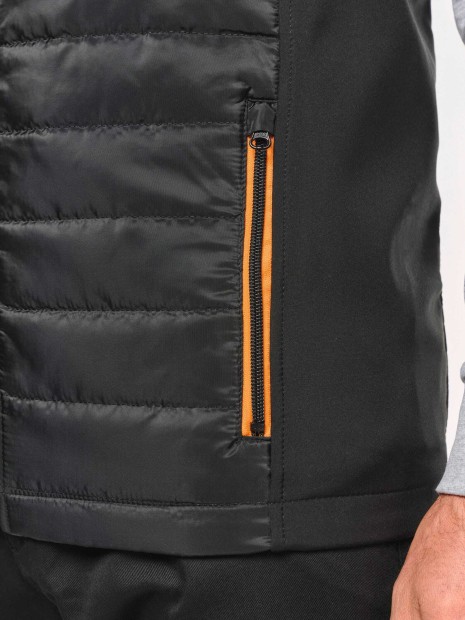Vestes à personnaliser WK. DESIGNED TO WORK Bodywarmer Day To Day bi-matière unisexe 