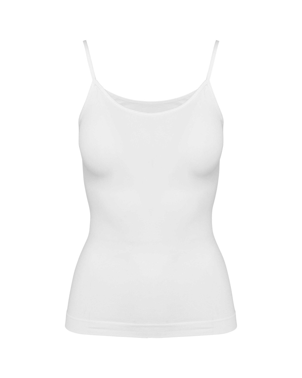 KARIBAN Umweltfreundliches, nahtloses Damen-Top mit feinen Trägern T-Shirts personalisierbar