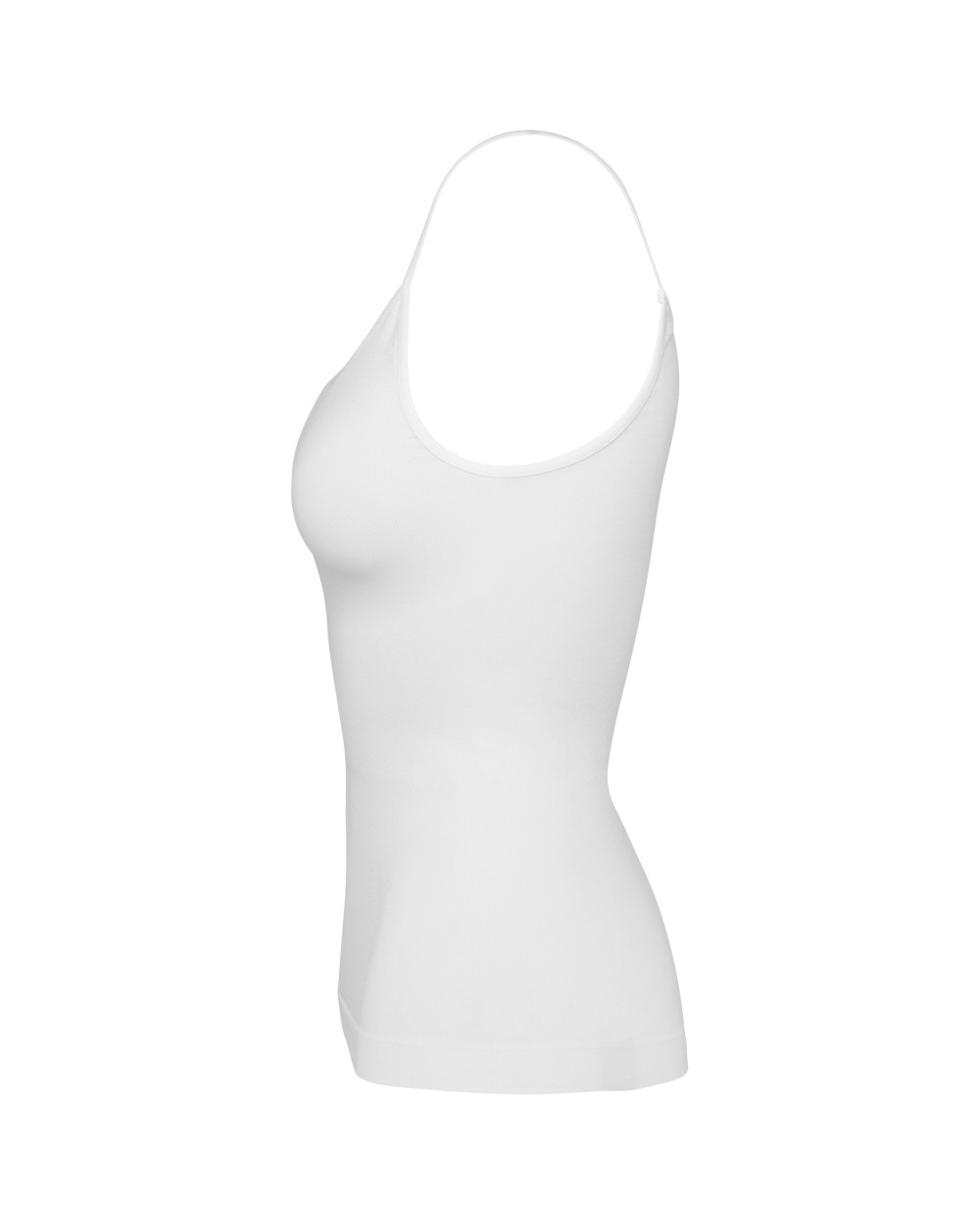 KARIBAN Umweltfreundliches, nahtloses Damen-Top mit feinen Trägern T-Shirts personalisierbar