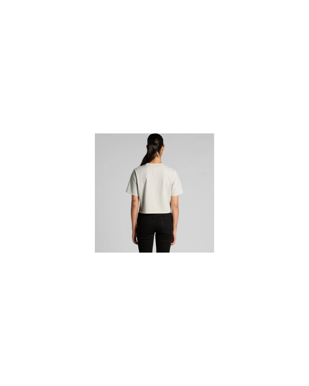 T-shirts AS COLOUR Wo's Heavy Faded Crop Tee voor bedrukking &amp; borduring