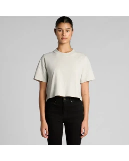 Wo's Heavy Faded Crop Tee
