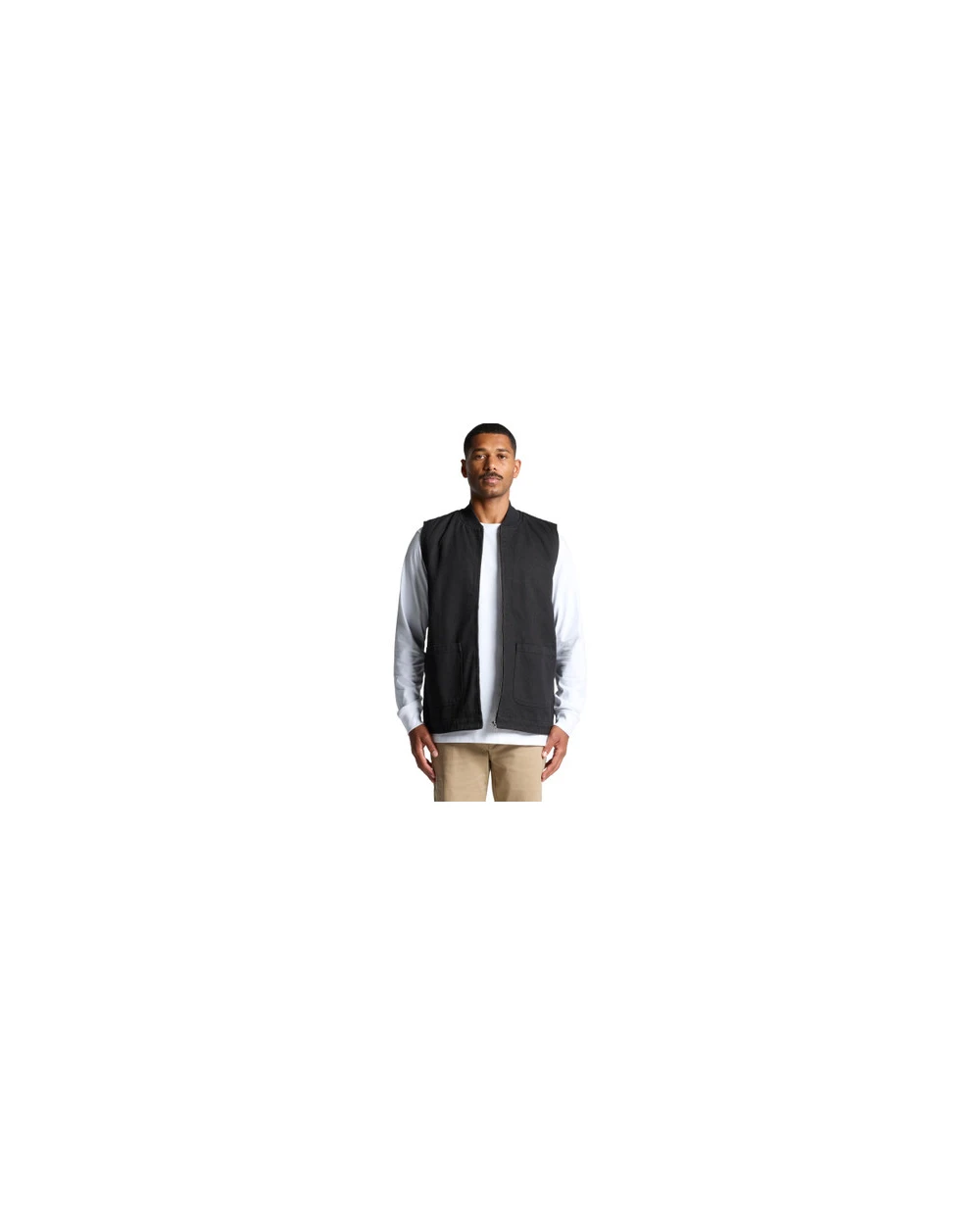 AS COLOUR Canvas Heavy Vest Jacken personalisierbar