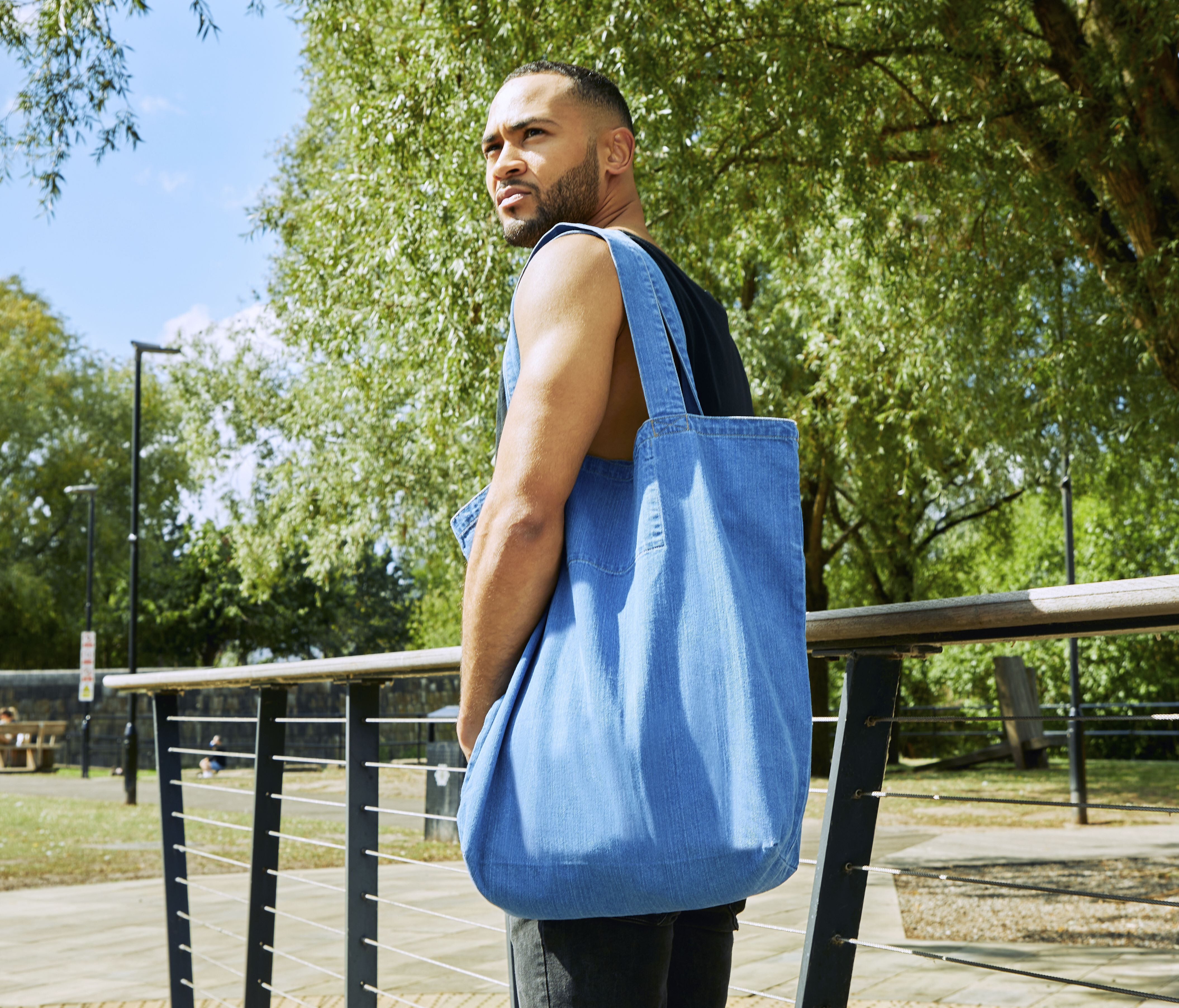 Tote bags personnalisable MANTIS DENIM SHOPPER