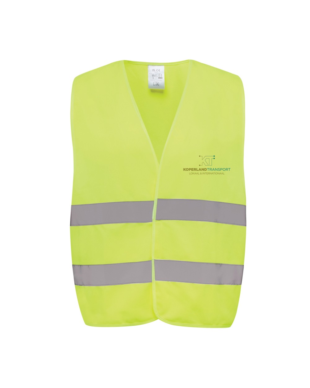 Fluo vestjes 4DO GRS gerecycled PET reflecterend veiligheidsvest voor bedrukking &amp; borduring