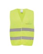 Fluo vestjes 4DO GRS gerecycled PET reflecterend veiligheidsvest voor bedrukking &amp; borduring
