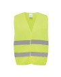Fluo vestjes 4DO GRS gerecycled PET reflecterend veiligheidsvest voor bedrukking &amp; borduring