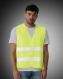 Fluo vestjes 4DO GRS gerecycled PET reflecterend veiligheidsvest voor bedrukking &amp; borduring