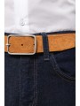 KARIBAN Ceinture cuir  velours homme  personnalisable