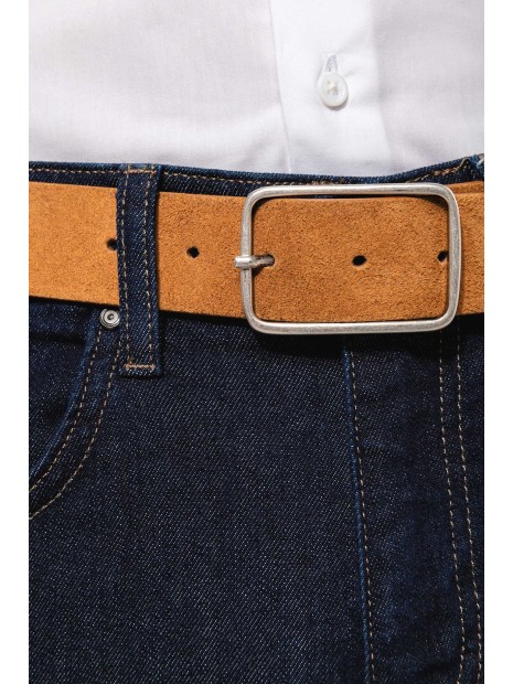 KARIBAN Ceinture cuir  velours homme  personnalisable