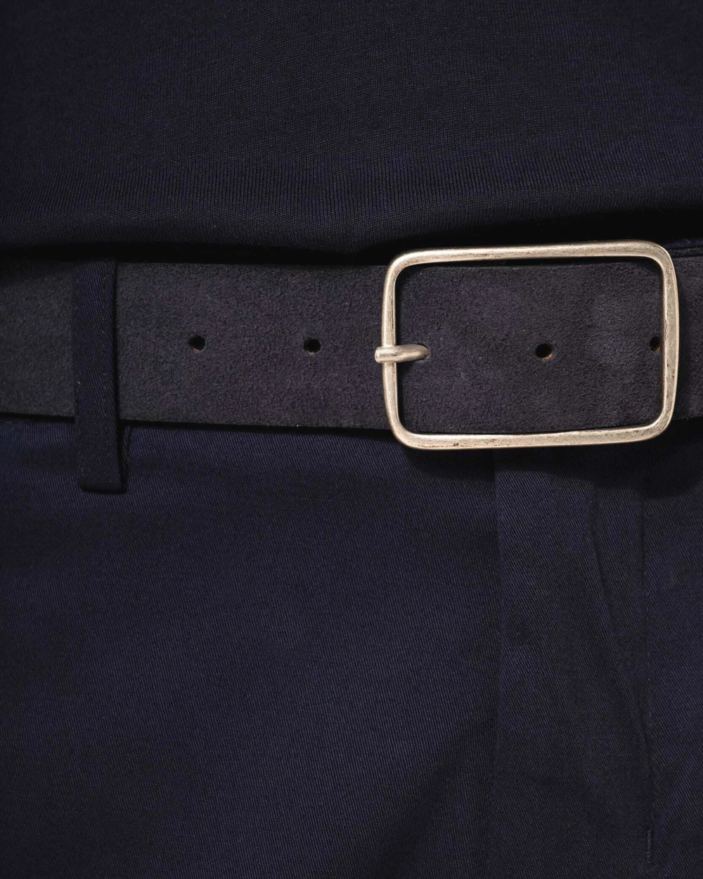 Accessoires personnalisable KARIBAN Ceinture cuir  velours homme