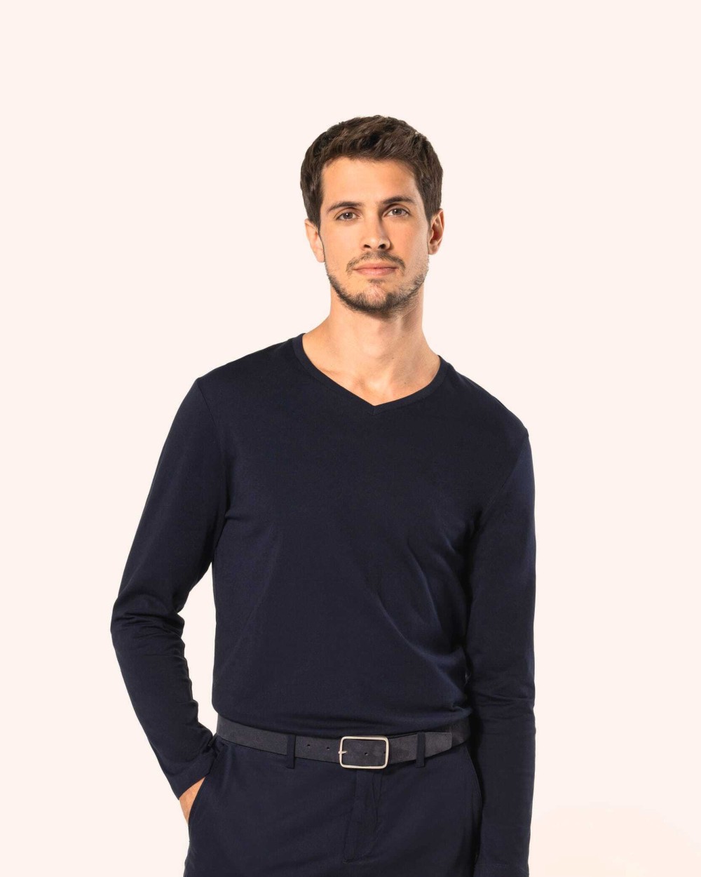 Accessoires personnalisable KARIBAN Ceinture cuir  velours homme