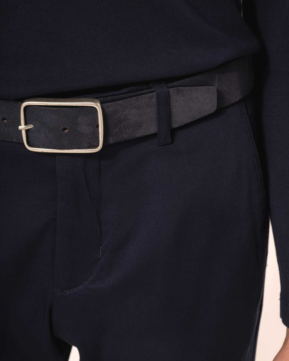 Accessoires personnalisable KARIBAN Ceinture cuir  velours homme