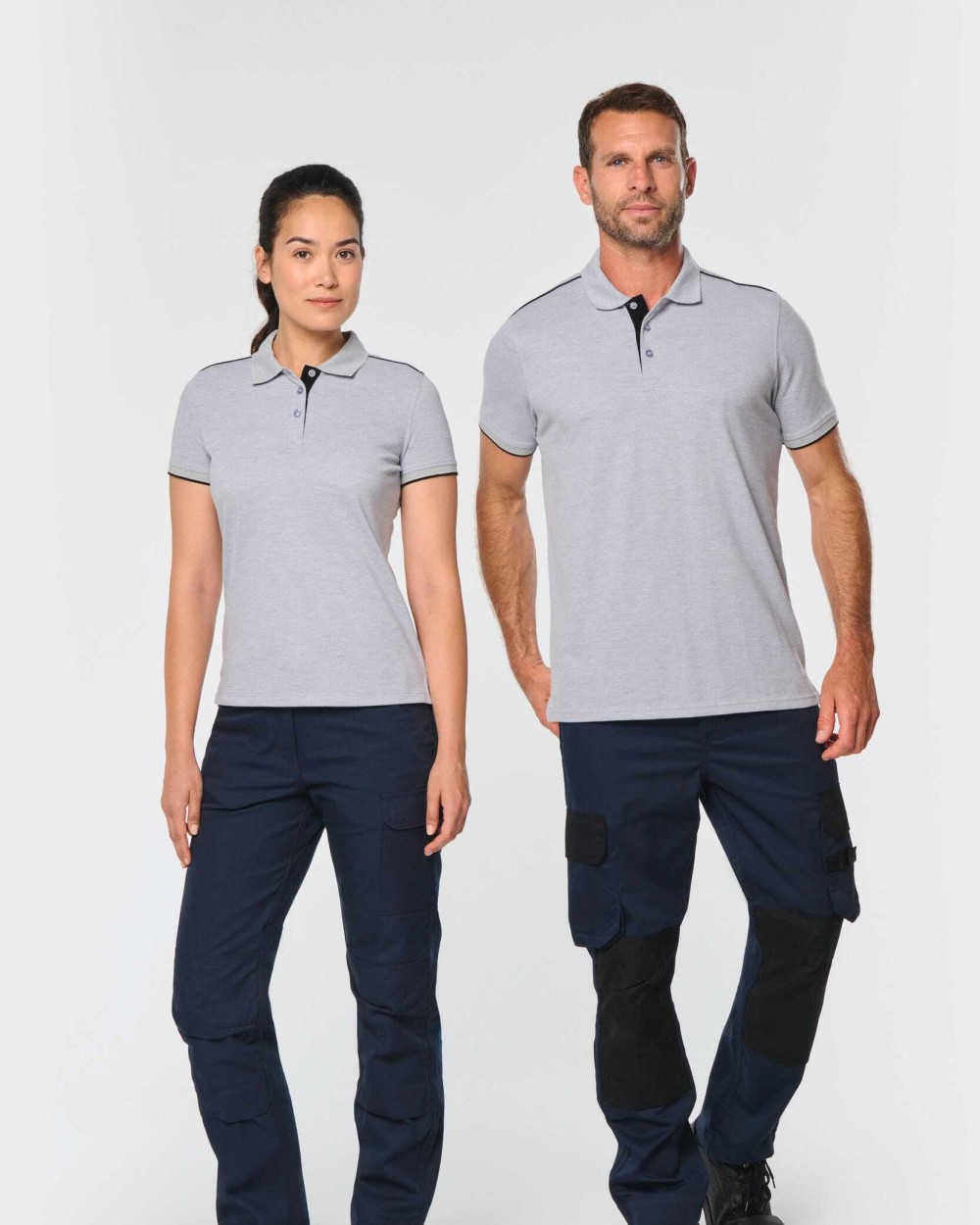 WK. DESIGNED TO WORK Damen-Polohemd Day To Day mit kontrastfarbenen, kurzen Ärmeln Poloshirts personalisierbar