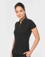 Polo's WK. DESIGNED TO WORK Contrasterende damespolo Day To Day korte mouwen voor bedrukking &amp; borduring