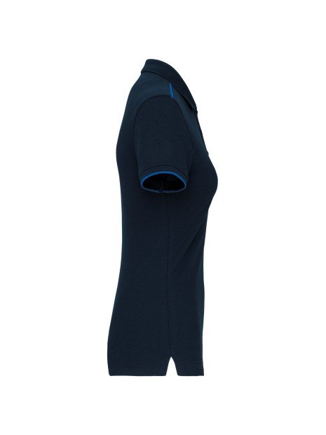 WK. DESIGNED TO WORK Polo Day To Day contrasté manches courtes femme /api/colors/58ae6b2e-fbb9-40aa-aa97-acbeba9ce4e7 personnalisable