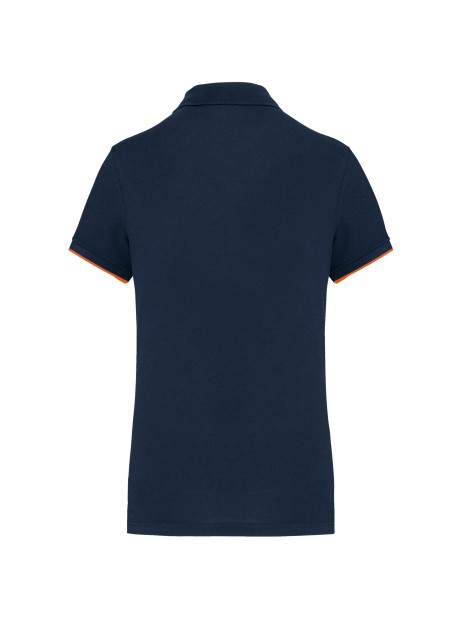 WK. DESIGNED TO WORK Polo Day To Day contrasté manches courtes femme /api/colors/4aa10cb8-ec49-4df5-89ba-a5619ab34e1d personnalisable