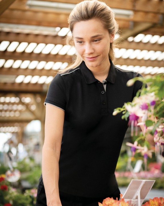 Polos personnalisable WK. DESIGNED TO WORK Polo Day To Day contrasté manches courtes femme