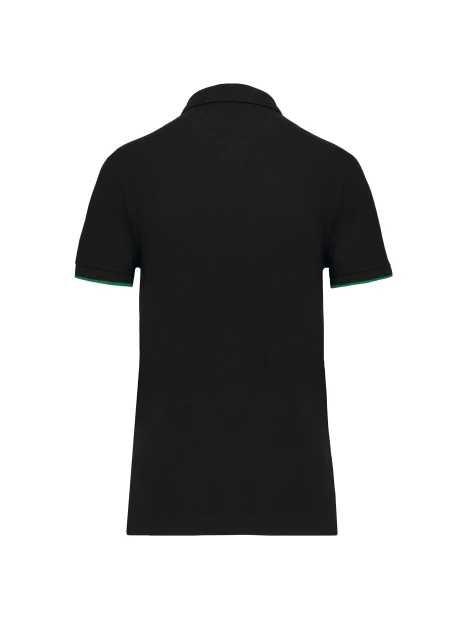 WK. DESIGNED TO WORK Polo Day To Day contrasté manches courtes femme /api/colors/8c4dab8e-c41b-443b-b34e-f5aa6bab4c1f personnalisable