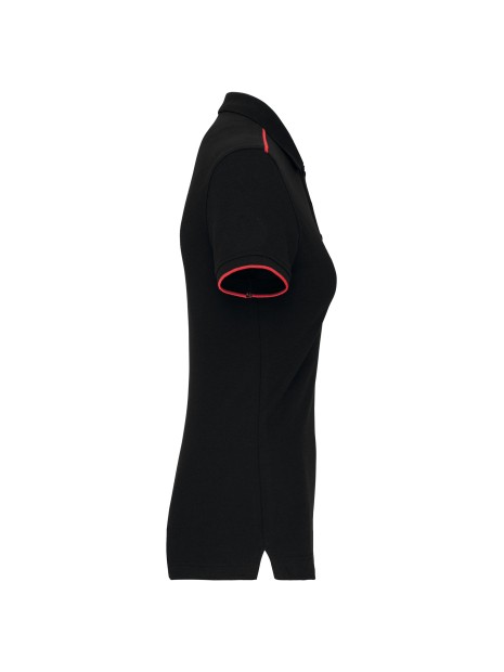 WK. DESIGNED TO WORK Polo Day To Day contrasté manches courtes femme /api/colors/408d50a3-bca9-4bb6-a04b-5019e7abc8dd personnalisable