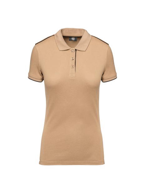 WK. DESIGNED TO WORK Polo Day To Day contrasté manches courtes femme /api/colors/fc1692f5-8c71-472a-8288-0cddacb1ba56 personnalisable