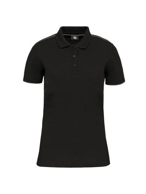 WK. DESIGNED TO WORK Polo Day To Day contrasté manches courtes femme /api/colors/bf171ae2-0751-4b73-8324-ce7081841e34 personnalisable