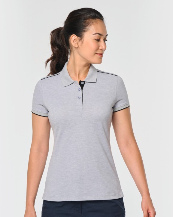 Polos personnalisable WK. DESIGNED TO WORK Polo Day To Day contrasté manches courtes femme