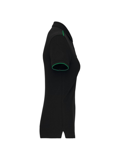 WK. DESIGNED TO WORK Polo Day To Day contrasté manches courtes femme /api/colors/8c4dab8e-c41b-443b-b34e-f5aa6bab4c1f personnalisable