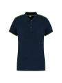WK. DESIGNED TO WORK Polo Day To Day contrasté manches courtes femme /api/colors/d66395df-2ca0-431e-8797-a9b81fc48a88 personnalisable