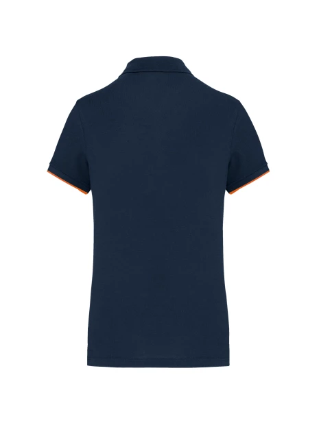 WK. DESIGNED TO WORK Polo Day To Day contrasté manches courtes femme /api/colors/4aa10cb8-ec49-4df5-89ba-a5619ab34e1d personnalisable