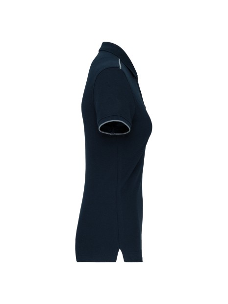 WK. DESIGNED TO WORK Polo Day To Day contrasté manches courtes femme /api/colors/a9afae7b-228f-455f-8532-82abab428f1e personnalisable