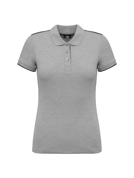 WK. DESIGNED TO WORK Polo Day To Day contrasté manches courtes femme /api/colors/6b08b627-54c2-459b-85a2-773df3e7b90d personnalisable