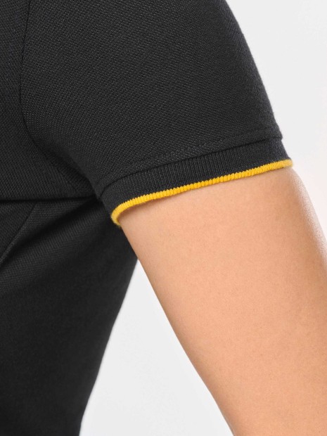 Polos à personnaliser WK. DESIGNED TO WORK Polo Day To Day contrasté manches courtes femme 