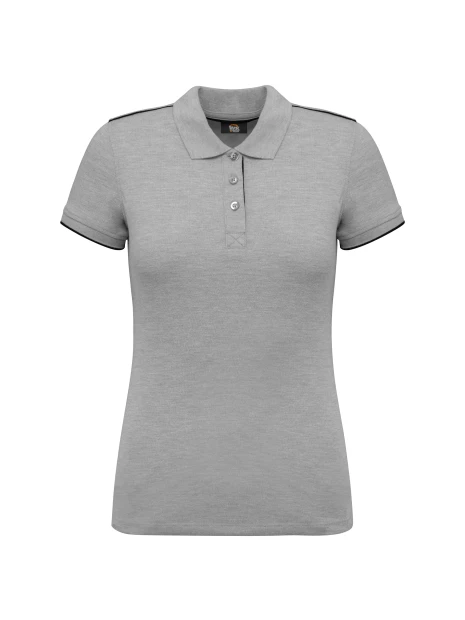 WK. DESIGNED TO WORK Polo Day To Day contrasté manches courtes femme /api/colors/6b08b627-54c2-459b-85a2-773df3e7b90d personnalisable