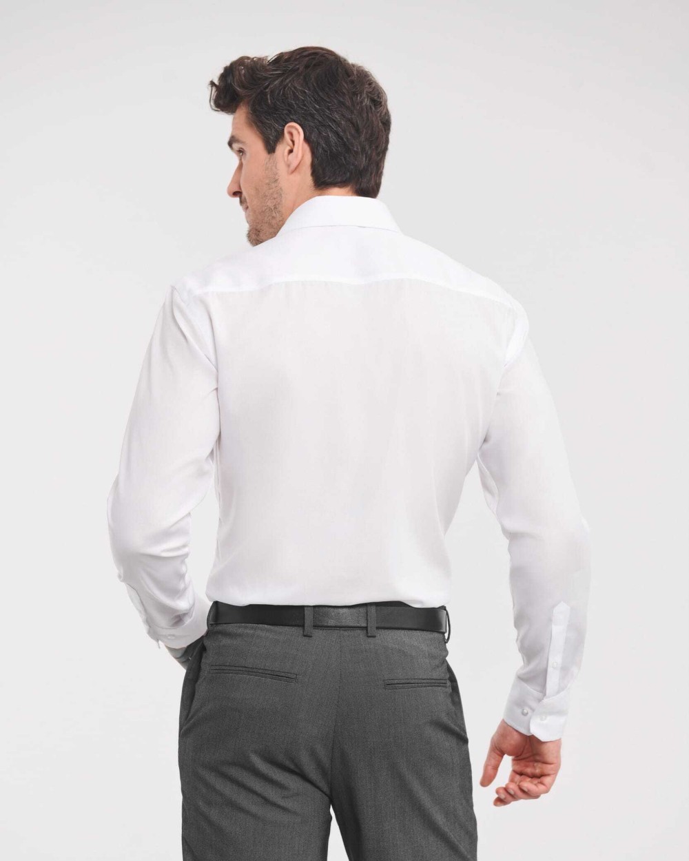 RUSSELL Men's Long Sleeve Tailored Ultimate Non-Iron Shirt Hemden personalisierbar