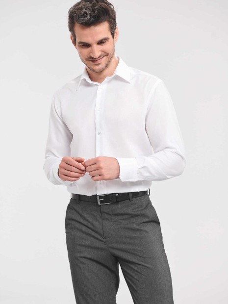 Chemises à personnaliser RUSSELL Chemise homme manches longues Non Iron - moderne 