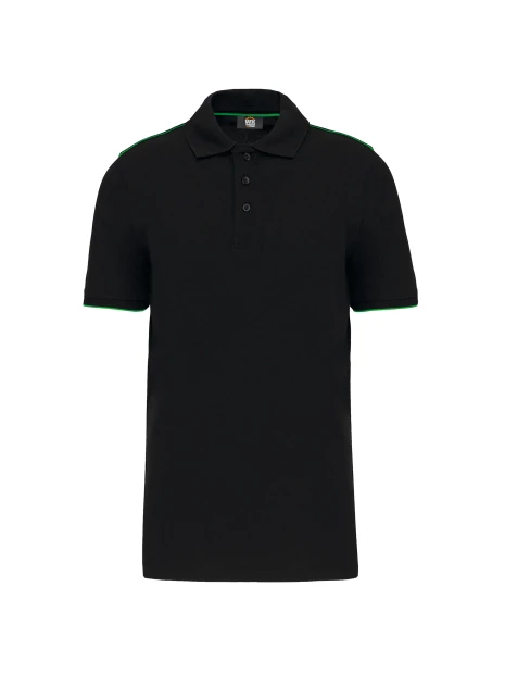 WK. DESIGNED TO WORK Polo Day To Day contrasté manches courtes homme /api/colors/8c4dab8e-c41b-443b-b34e-f5aa6bab4c1f personnalisable