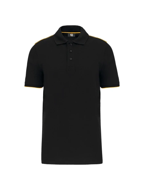 WK. DESIGNED TO WORK Polo Day To Day contrasté manches courtes homme /api/colors/e00f7052-bead-472c-ad39-3174d0f0e6f7 personnalisable