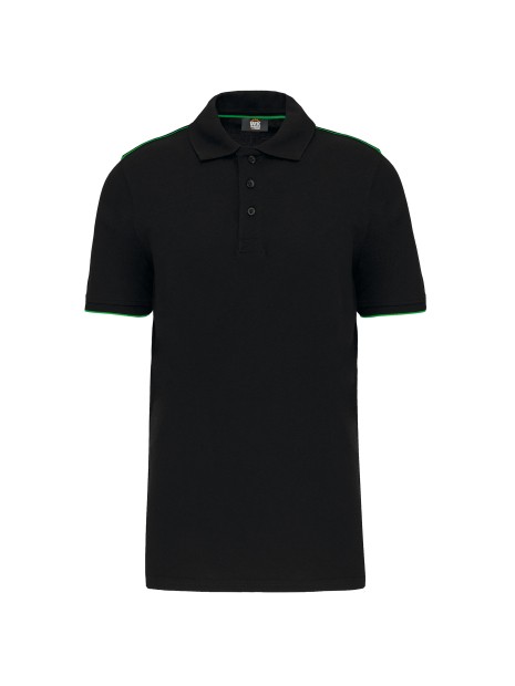 WK. DESIGNED TO WORK Polo Day To Day contrasté manches courtes homme /api/colors/8c4dab8e-c41b-443b-b34e-f5aa6bab4c1f personnalisable